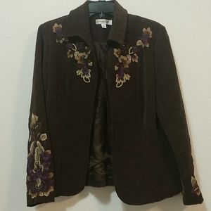 Embroidered and beaded jacket